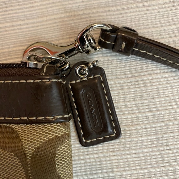 Coach Wristlet, Brown - Picture 3 of 4